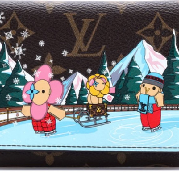 Louis Vuitton Authentic Rare Animation Xmas Vivienne Victorine Wallet Colorful - Picture 2 of 6